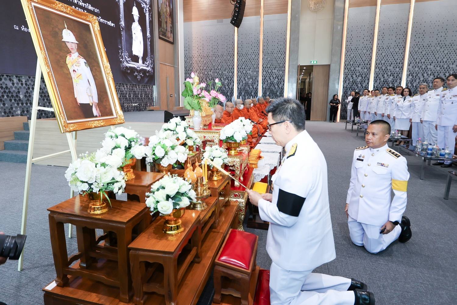 สบน. เข้าร่วมพิธีบำเพ็ญกุศลปัญญาสมวาร (50 วัน) เพื่ออุทิศถวายเป็นพระกุศลแด่สมเด็จพระเจ้าลูกเธอ เจ้าฟ้าพัชรกิติยาภานเรนทิราเทพยวดี กรมหลวงราชสาริณีสิริพัชร มหาวัชรราชธิดา